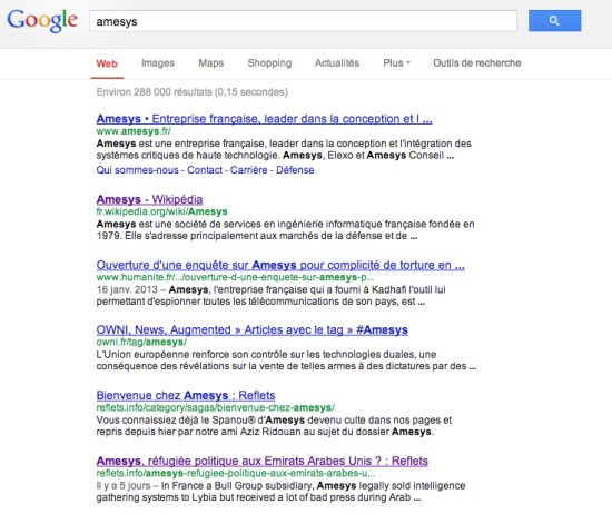 amesys google search